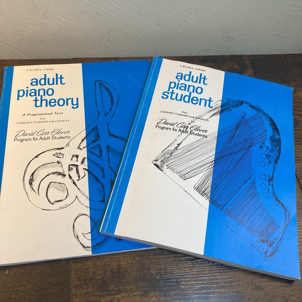 David Carr Glover Adult Piano Theory +‎ Student Level One Book Lot Set Learn How